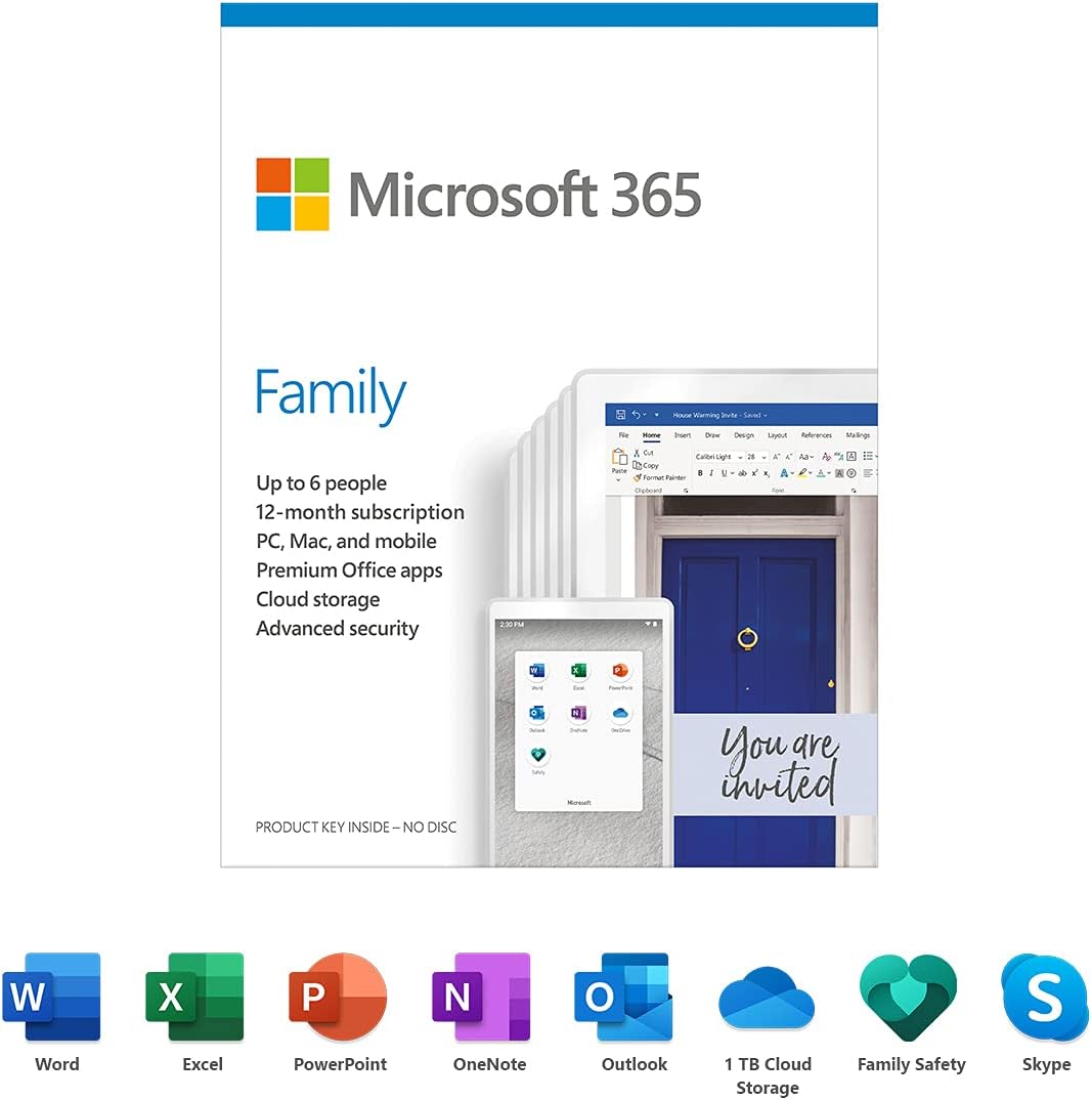 Microsoft 365 Family 12 Months - License Subscription - 1 to 6 users - Image 2