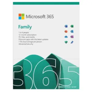 Microsoft 365 Family 12 Months - License Subscription - 1 to 6 users